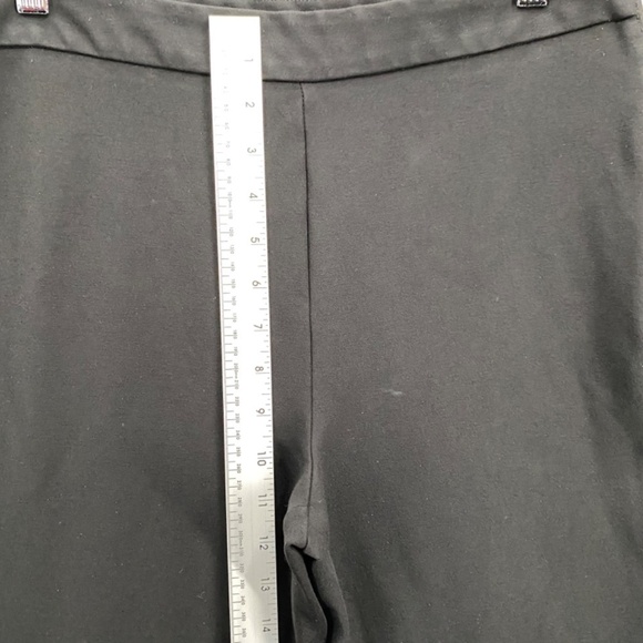 Alfred Sung Pants Womens Size 12 Black Wide Leg Side Zipper - Picture 3 of 8